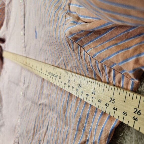 Ralph Lauren Dress Shirt Classic Fit Striped Long Sleeve Men's Size 17.5-36/37 - Picture 4 of 10